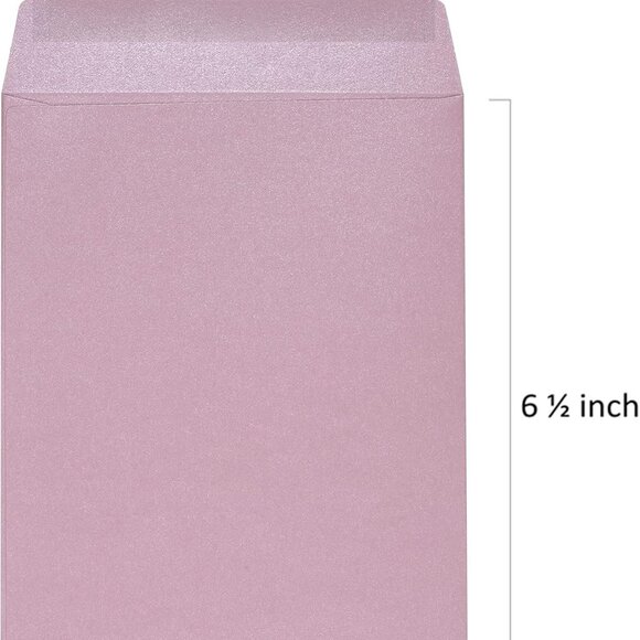 Quotidian Rosewater Self Seal Flat Pearlescent Paper Envelopes 50 ENVELOPES - Picture 3 of 7